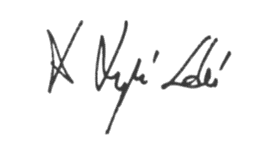 Dr. Domján László aláírása (fekete)